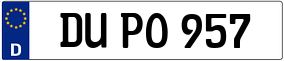 Trailer License Plate